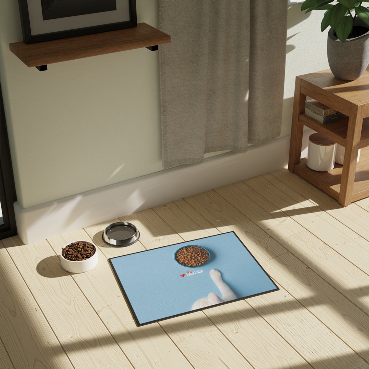 Pawtner, Cute Pet Mat for Cats and Dogs, Personalized Feeding Station, Ideal Pet Lover Gift, Home Decor, Pet Accessory, Pet Mat (18" x 24")