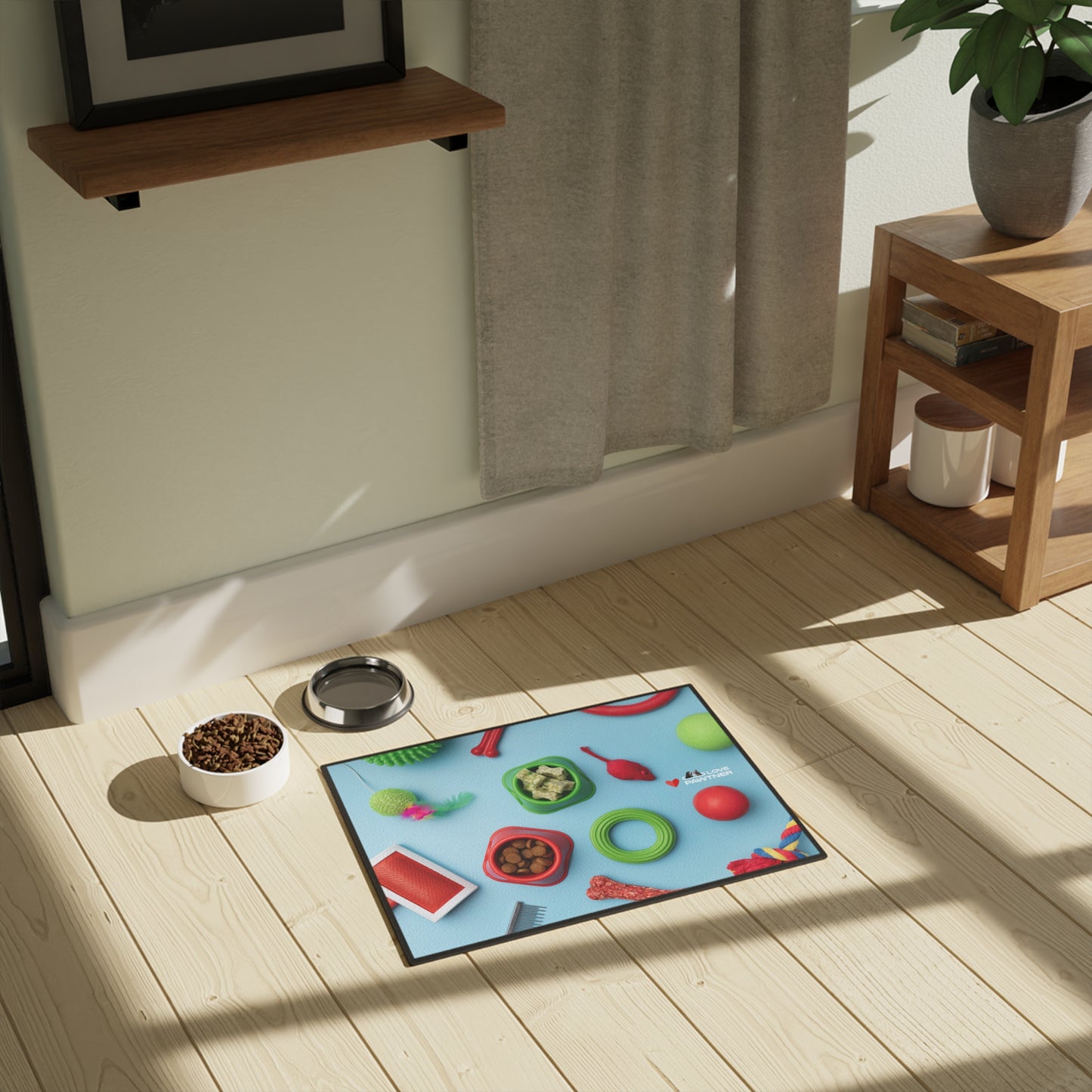 Pawtner, Cute Pet Mat for Cats and Dogs, Personalized Feeding Station, Ideal Pet Lover Gift, Home Decor, Pet Accessory, Pet Mat (18" x 24")
