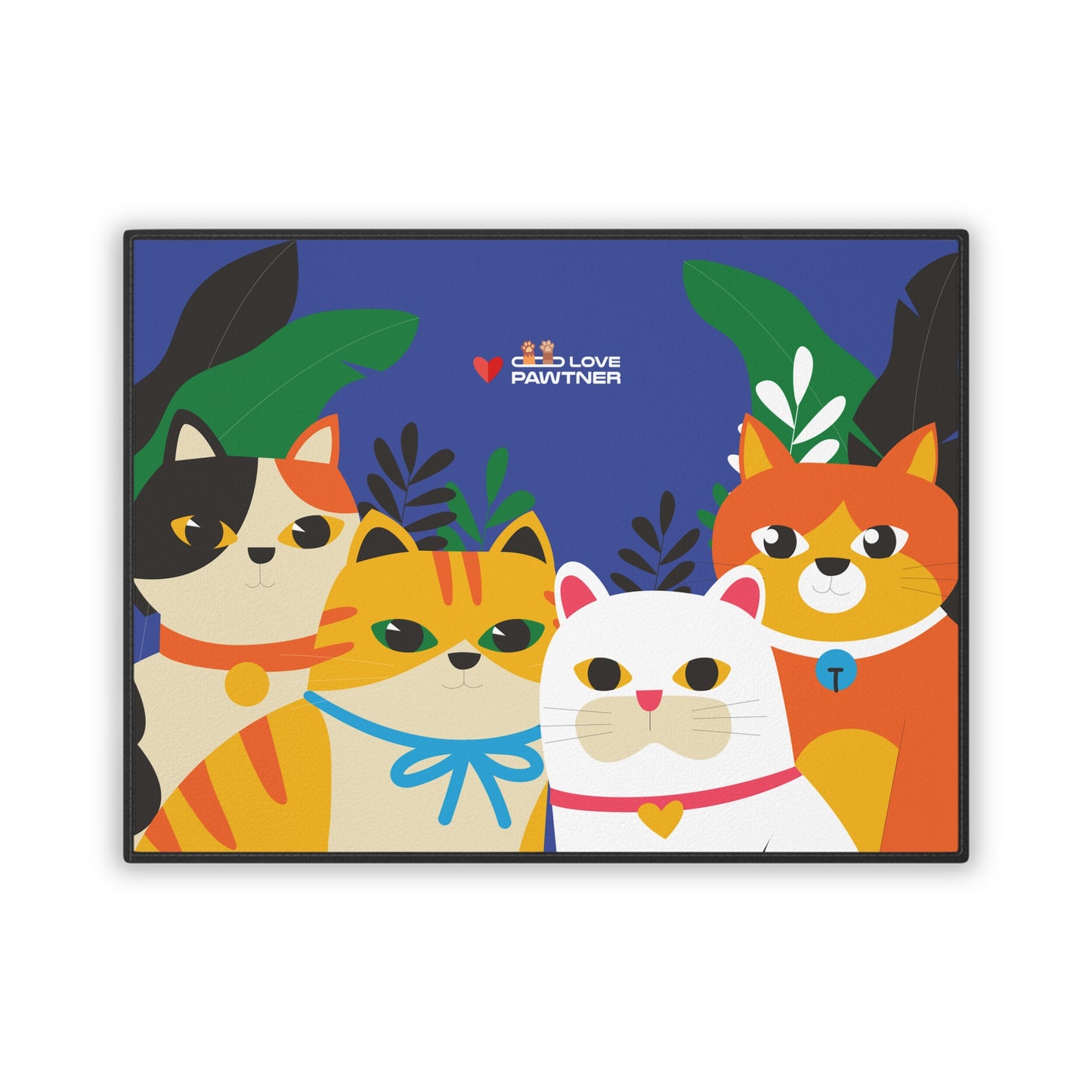 Pawtner, Cute Pet Mat for Cats and Dogs, Personalized Feeding Station, Ideal Pet Lover Gift, Home Decor, Pet Accessory, Pet Mat (18" x 24")