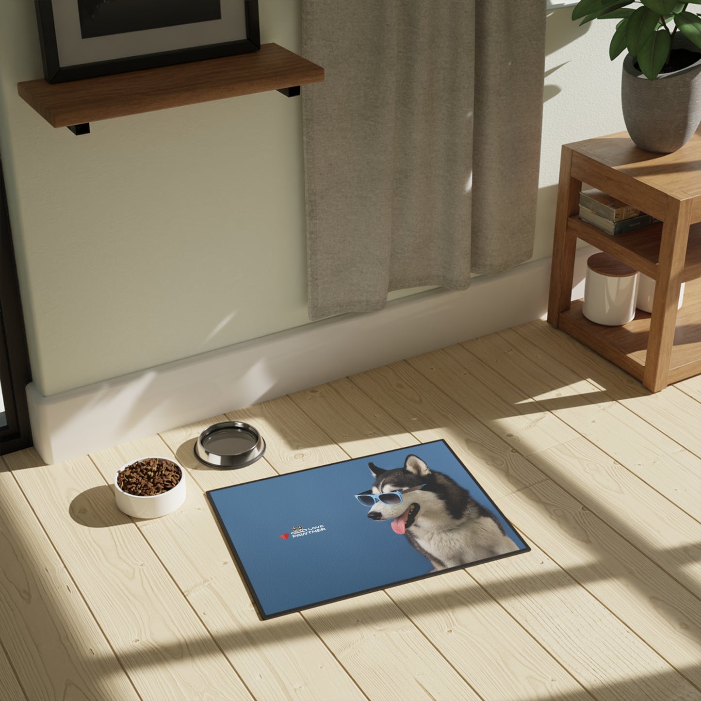 Pawtner, Cute Pet Mat for Cats and Dogs, Personalized Feeding Station, Ideal Pet Lover Gift, Home Decor, Pet Accessory, Pet Mat (18" x 24")
