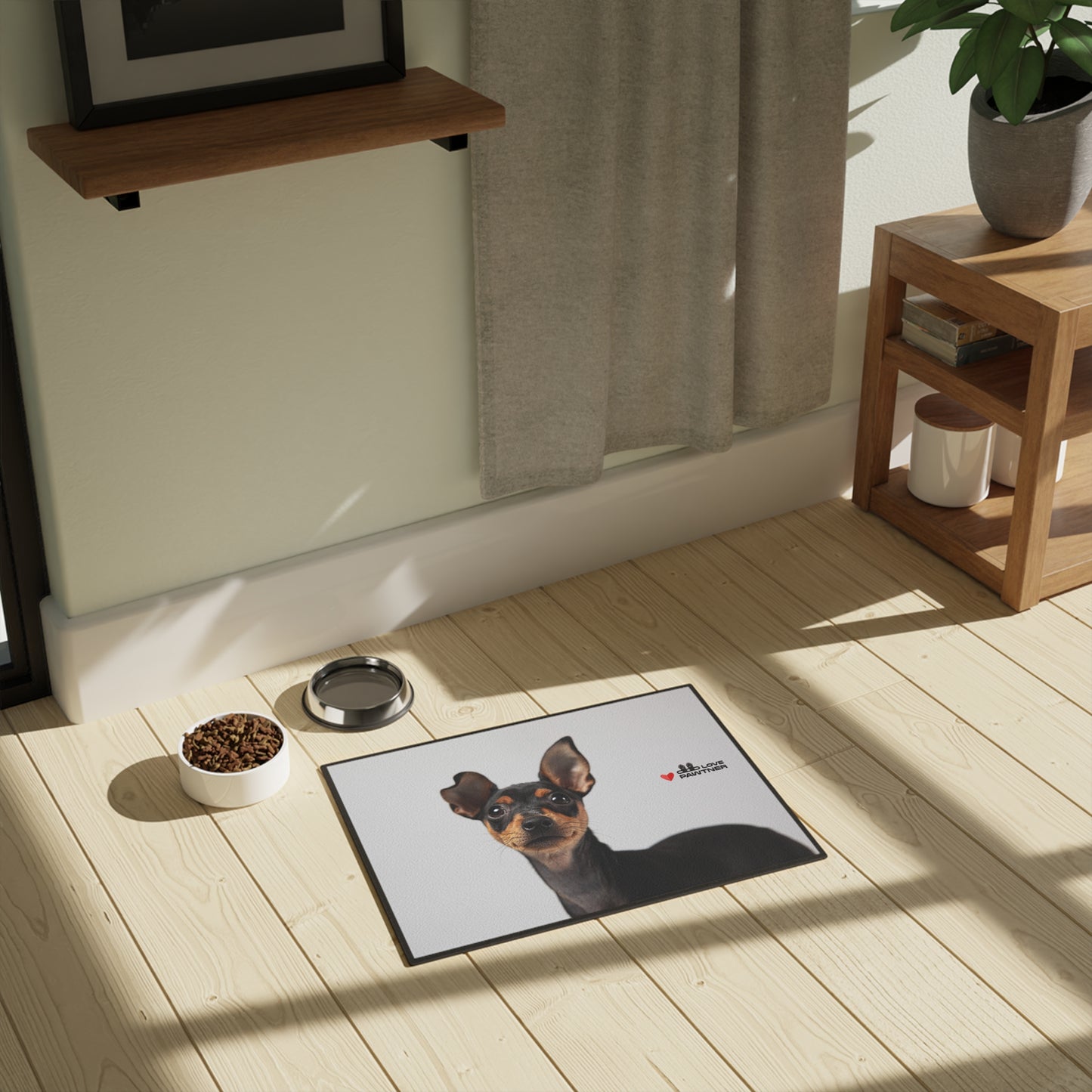 Pawtner, Cute Pet Mat for Cats and Dogs, Personalized Feeding Station, Ideal Pet Lover Gift, Home Decor, Pet Accessory, Pet Mat (18" x 24")