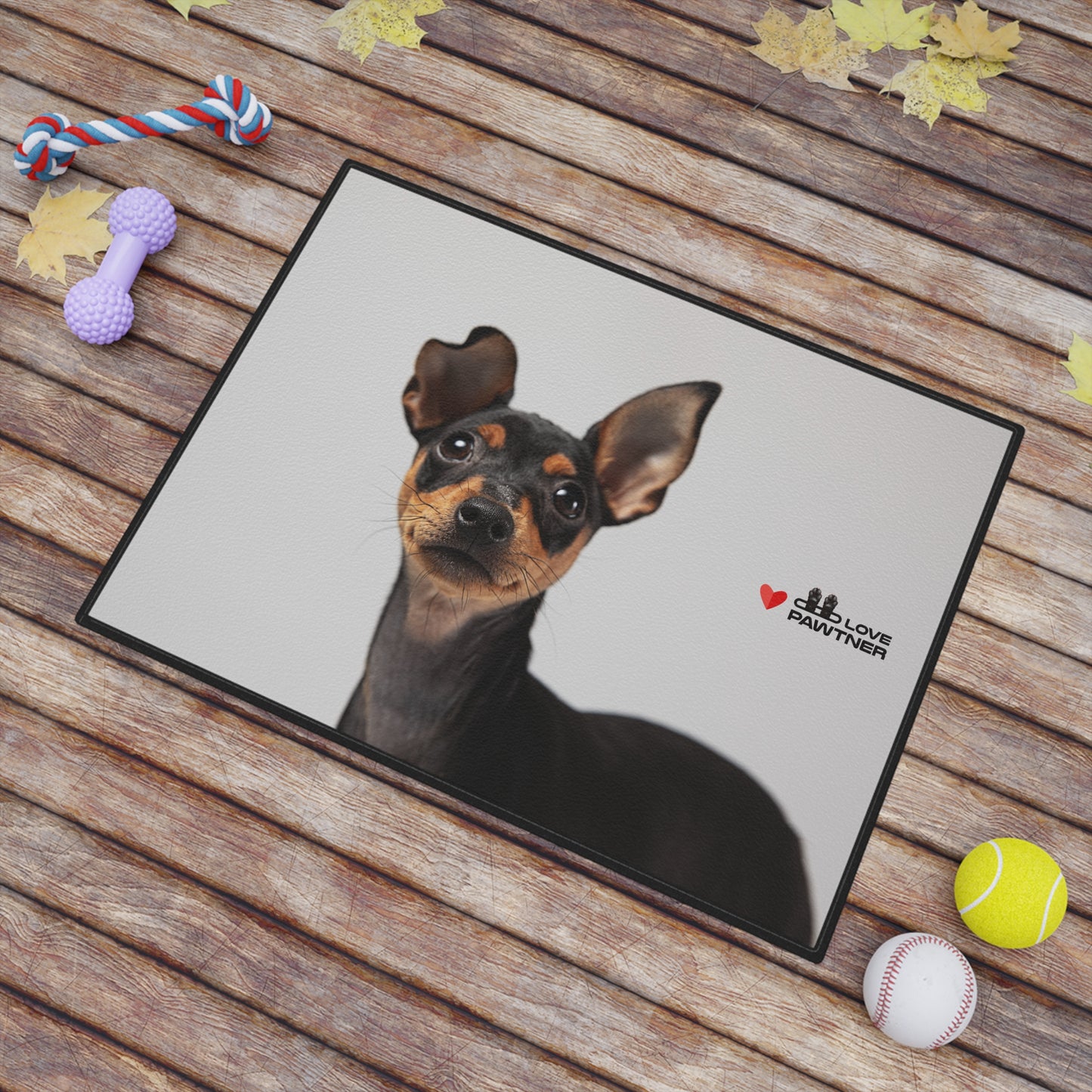 Pawtner, Cute Pet Mat for Cats and Dogs, Personalized Feeding Station, Ideal Pet Lover Gift, Home Decor, Pet Accessory, Pet Mat (18" x 24")
