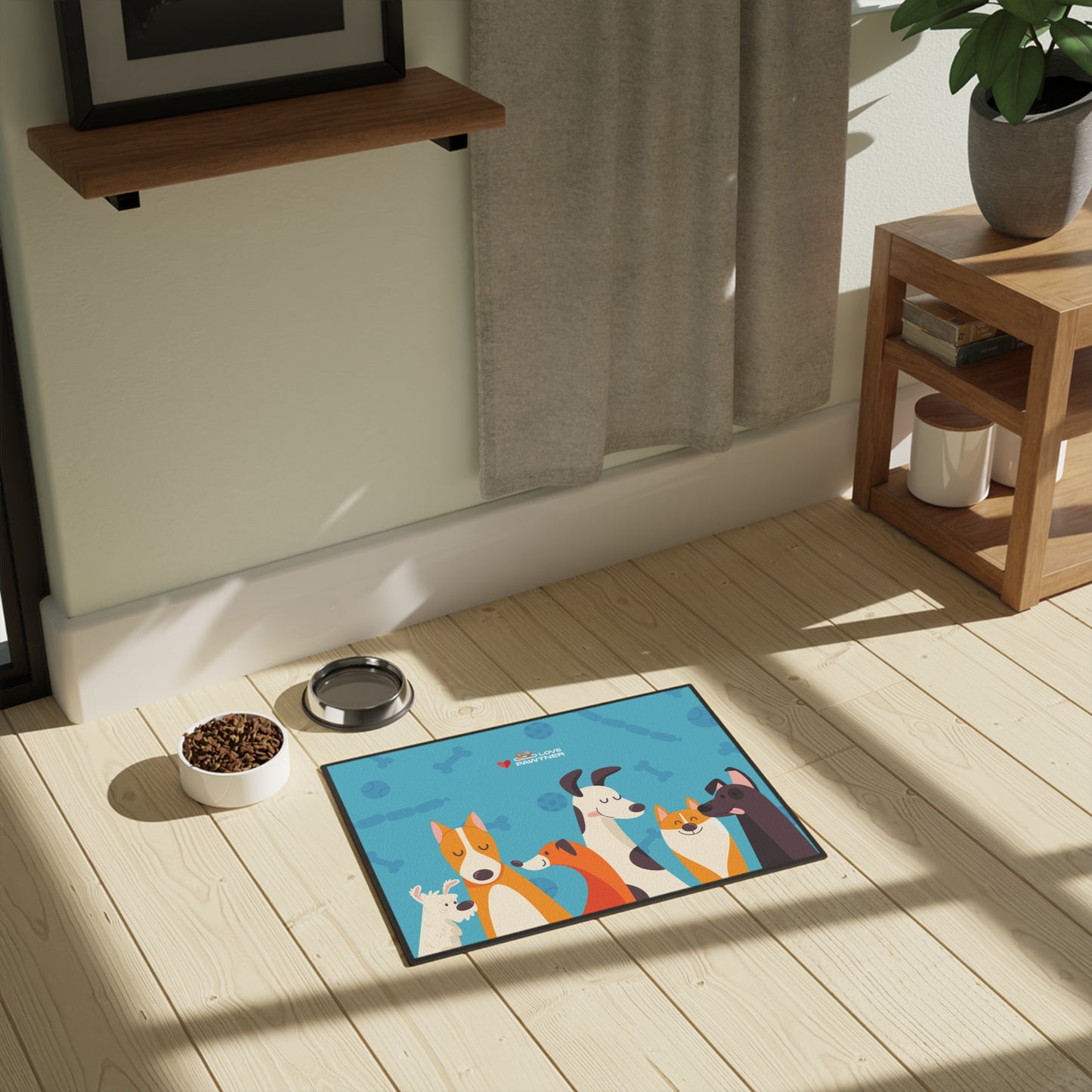 Pawtner, Cute Pet Mat for Cats and Dogs, Personalized Feeding Station, Ideal Pet Lover Gift, Home Decor, Pet Accessory, Pet Mat (18" x 24")