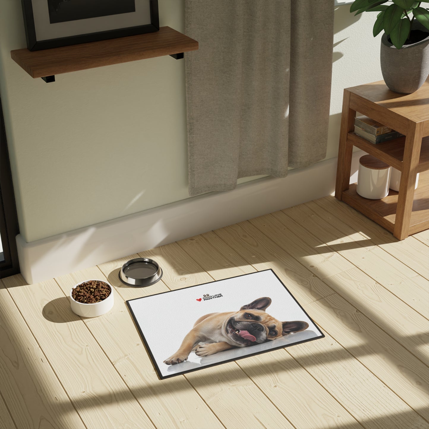 Pawtner, Cute Pet Mat for Cats and Dogs, Personalized Feeding Station, Ideal Pet Lover Gift, Home Decor, Pet Accessory, Pet Mat (18" x 24")