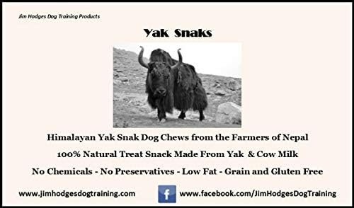 Yak Snak Dog Chews - All Natural Hard Cheese Himalayan Dog Treats - Long Lasting Dog Chews, Made from Yak Milk, Small, Medium, Large & Extra Large Sizes (Medium 4-Pack)