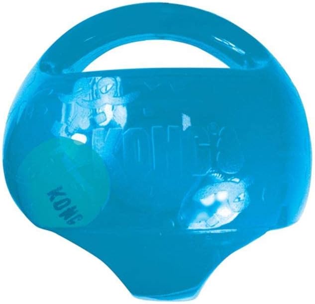 KONG Jumbler Ball - Interactive Dog Toy for Dog & Puppy Playtime - Fetch Toy with Tennis Ball - Dog Supplies for Engaging Play - for Large/XL Dogs - Assorted Colors