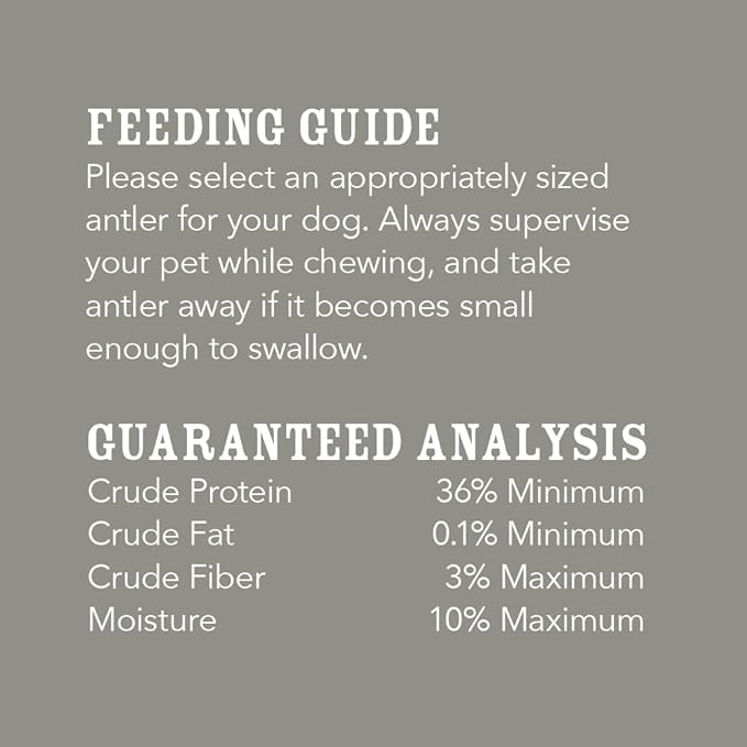 Amazon Brand – Wag Dog Deer Antler Chew, Naturally Shed. Whole, Small (Best for Dogs Under 15 lbs) 4–5.5 inches (Pack of 4)