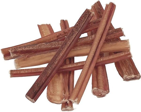 Wild Wolf 6-inch Angus Bully Sticks (8 Ounces) Healthy, All-Natural, Long-Lasting Dog Chew Bones - Odor-Free - Mixed Thickness