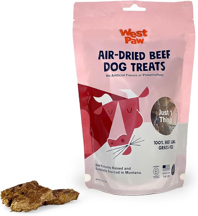 WEST PAW Air Dried Beef Lung Treats