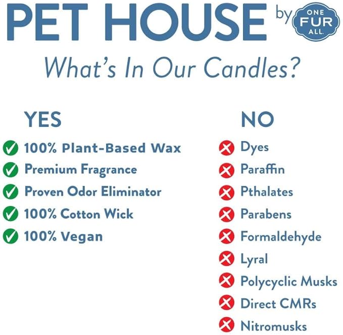 One Fur All Pet House Mini Candles Made with Natural Soy Wax, Plant Based, Pet Friendly Candles, Spring Variety Pack of 10