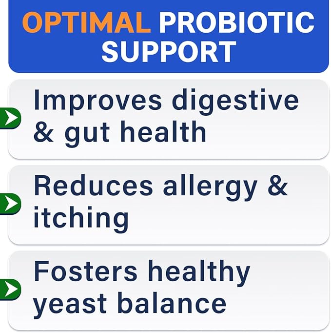BARK&SPARK Dog Probiotics & Digestive Enzymes (Gut Health) Allergy & Itchy Skin - Pet Diarrhea Gas Treatment Upset Stomach Relief, Digestion Health Prebiotic Supplement Tummy Treat (180Ct Chicken)