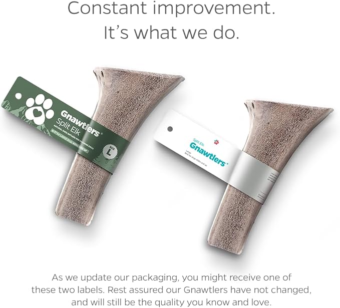 Pet Parents Gnawtlers® - Premium Split Antlers for Dogs, Naturally Shed Split Elk Antlers, All Natural Split Elk Antler Dog Chew, Specially Selected from The Heartland Regions (Small)