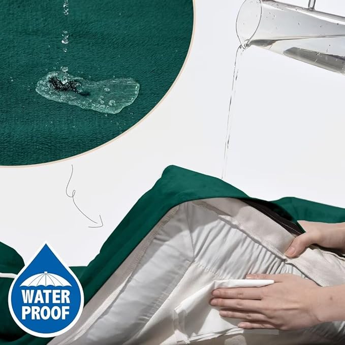 Orthopedic Dog Bed Waterproof, XXL Dog Beds for Oversized Dogs, Washable Dog Sofa Bed with Removable Cover & Non-Slip Bottom(XX-Large,Emerald)