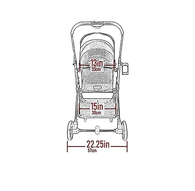 Pet Gear 3-in-1 Travel System, View 360 Stroller Converts to Carrier and Booster Seat with Easy Click N Go Technology, for Small Dogs & Cats, 4 Colors New Jet Black