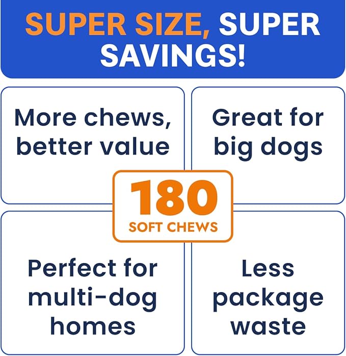 BARK&SPARK Dog Probiotics & Digestive Enzymes (Gut Health) Allergy & Itchy Skin - Pet Diarrhea Gas Treatment Upset Stomach Relief, Digestion Health Prebiotic Supplement Tummy Treat (180Ct Chicken)