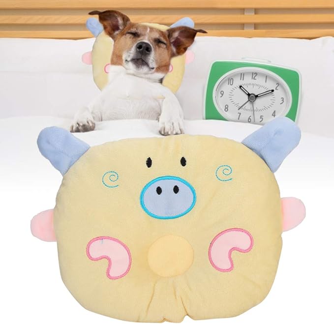 Jovenn Dog Neck Pillow, Dog Sleeping Pillows Dog Pillow Durable with Innovative Shape for Pets for Protect The Cervical Spine(Yellow)