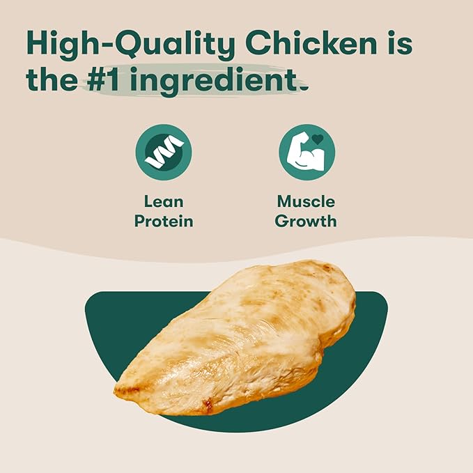 Jinx Chicken & Banana Training Treats for Dogs and Puppies, Low-Calorie, All Natural, Slow-Smoked Real Chicken, No Fillers 4oz, 6 Pack