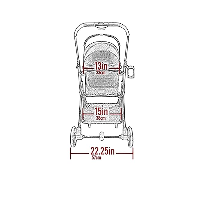 Pet Gear 3-in-1 Travel System, View 360 Stroller Converts to Carrier and Booster Seat with Easy Click N Go Technology, for Small Dogs & Cats, 4 Colors New Silver Pearl