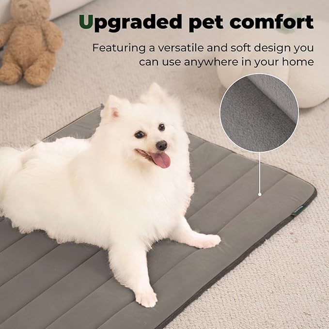 BALANCE Dog Crate Pad, Dog Foam Crate Mat Kennel Pad, Washable Water-Resistant Pet Bed Flat Dog Cage Mat for Small Dogs