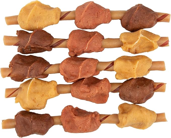 SmartBones Smart Kabobz, Rawhide-Free Chews For Dogs, Made With Real Chicken, Pork And Duck, 20 count