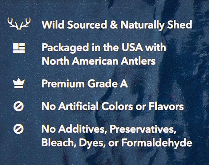 Amazon Brand – Wag Dog Deer Antler Chew, Naturally Shed. Whole, Small (Best for Dogs Under 15 lbs) 4–5.5 inches (Pack of 4)