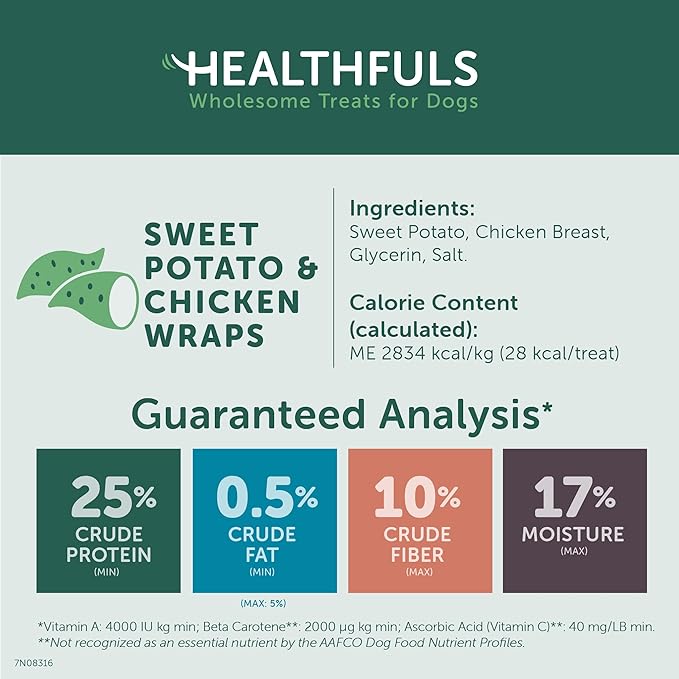Chicken Wrapped Sweet Potato Dog Treats, 3.5oz