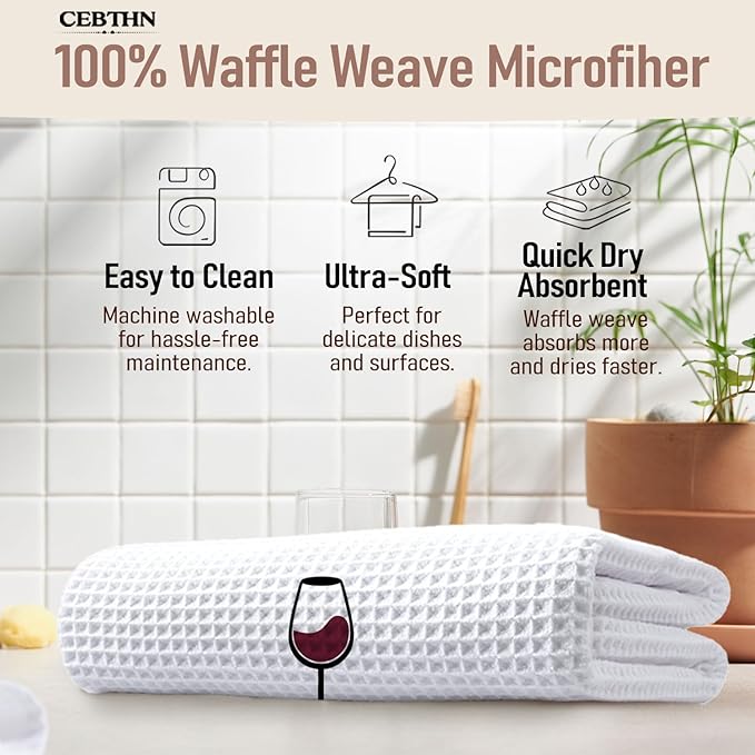 Red Wine Kitchen Towels, Gifts for Wines Lovers Women Dish Hand Towels for Kitchen Bar Cart, I Love to Cook with Wine Sometimes Decorative Bar Towels for Bartender, 16x34 Inch