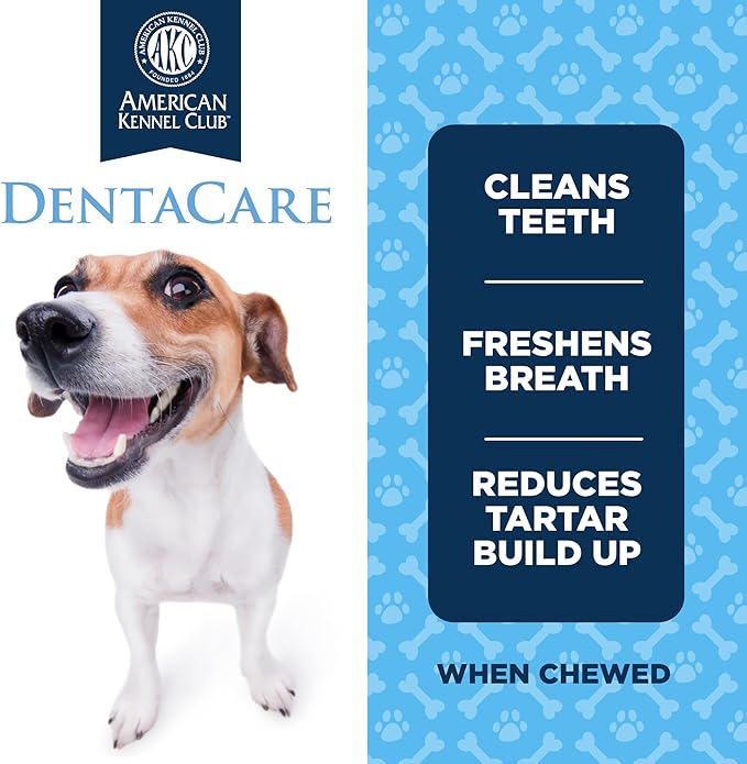 American Kennel Club Dentacare Variety Pack Dog Treats, Includes Yogurt with Strawberry, Yogurt with Blueberry, and Yogurt with Banana, Good for Dog Dental Health, 20 Count