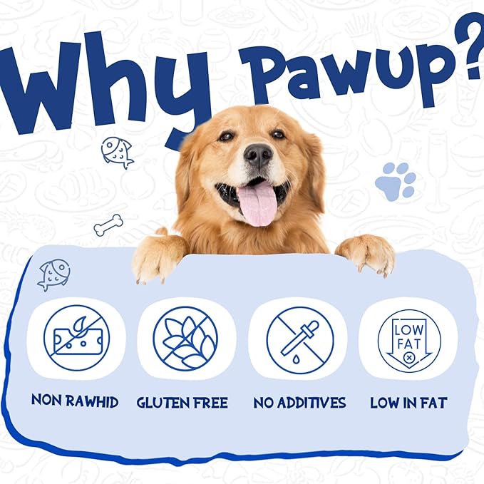 Cod Skin Dog Treats Natural Fish Skin Roll Dog Snacks w/Taurine, Single Ingredient Cod Skin Chews, Rich in Omega 3, 16.2 oz