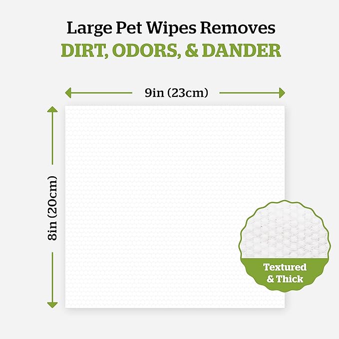 Pogi’s Dog Wipes Travel Packs – Hypoallergenic Pet Wipes for Paws, Body & Butt – Cleaning & Hydrating, Fragrance Free, 120-Count