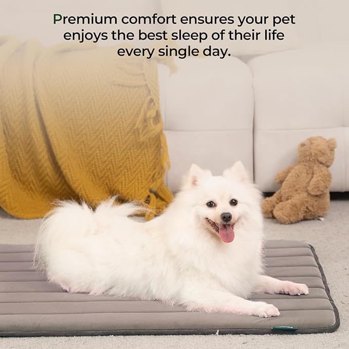 BALANCE Dog Crate Pad, Dog Foam Crate Mat Kennel Pad, Washable Water-Resistant Pet Bed Flat Dog Cage Mat for Small Dogs