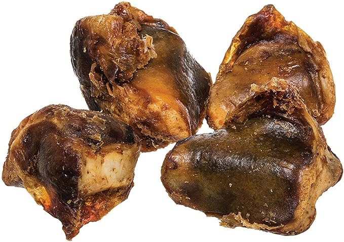 Pawstruck Natural Knee Cap Dog Bones - Treats for Aggressive Chewers, Low Fat and High Protein Chews, Beef Flavor, Long Lasting and Calming Rawhide Alternatives - 10 Pack - Packaging May Vary