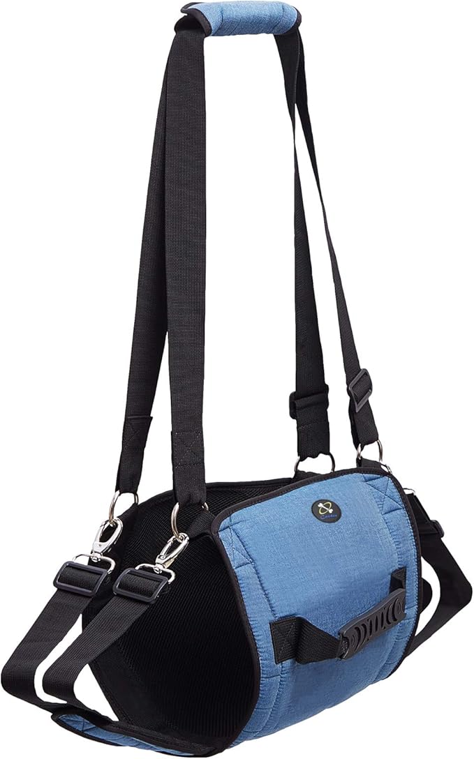 Dog Carry Sling, Emergency Backpack Pet Legs Support & Rehabilitation Dog Lift Harness for Nail Trimming, Dog Carrier for Senior Dogs Joint Injuries, Arthritis, Up and Down Stairs(2XL, Blue)