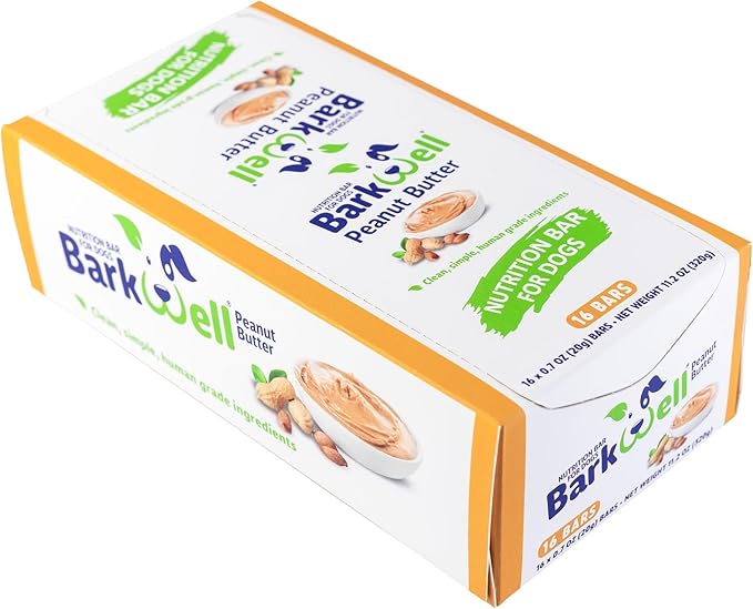 Peanut Butter Bars for Dogs, 0.7 Ounce, 16-Pack (Peanut Butter) Dog Treat