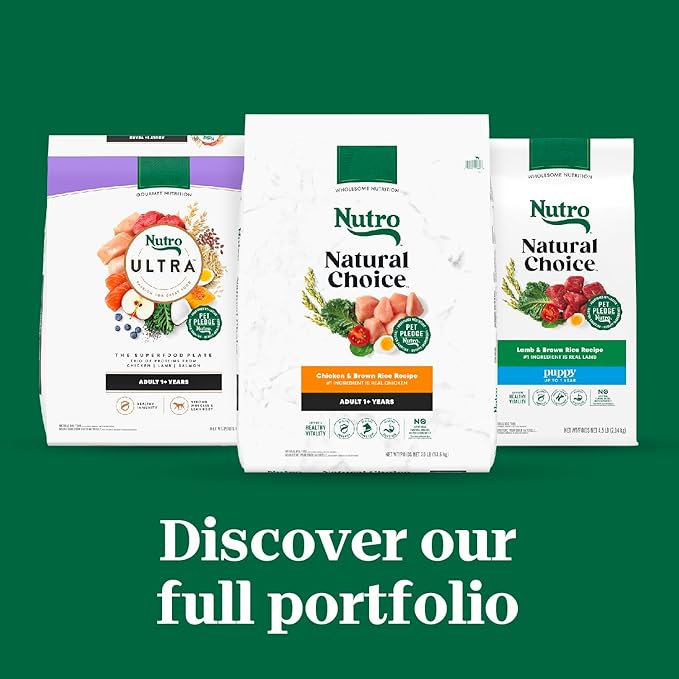 Nutro Natural Choice Adult Dry Dog Food, Lamb and Brown Rice Recipe, 36 lb. Bag