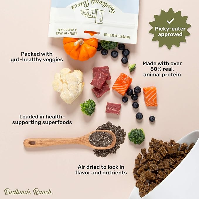 Superfood Complete, Air-Dried Adult Dog Food - High Protein, Zero Fillers, Superfood Nutrition by Katherine Heigl (11.5 oz., Beef Formula)