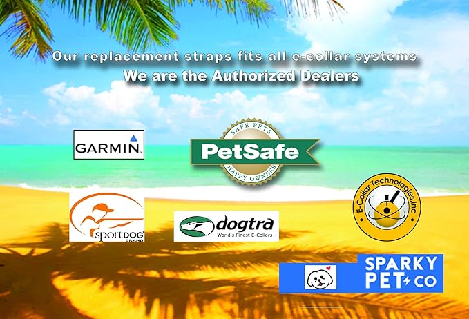Sparky Pet Co - ECollar Replacement Strap - Bungee Dog Collar - Waterproof - Adjustable - Secure Nexus Wheel Lock - for Electronic Training & Invisible Fence Systems - 3/4" (Blue Camo)