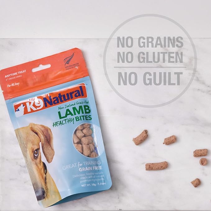 K9 Natural - Grain Free Freeze Dried Dog Treats - Beef Bites 1.76oz