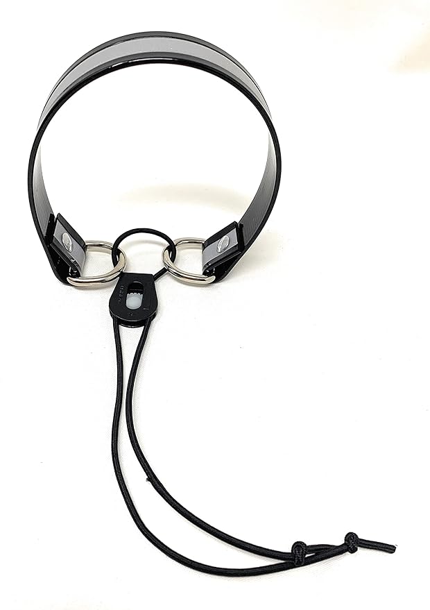 Sparky Pet Co - Surefit ECollar Replacement Strap - Bungee Dog Collar - Waterproof - Adjustable - Secure Nexus Wheel Lock - for Electronic Training & Invisible Fence Systems - 1" (Reflective Black)