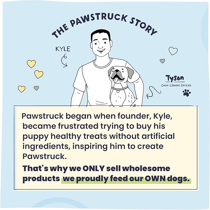 Pawstruck Natural 5-8" Bully Sticks for Dogs - Best Long Lasting, Rawhide Free, Low Odor Dental Chew Treat - Healthy Single Ingredient 100% Real Beef - 8 oz. Bag - Packaging May Vary