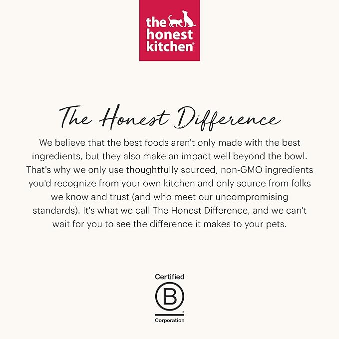 The Honest Kitchen Human Grade Dehydrated Whole Grain Dog Food – Complete Meal or Topper – Chicken 10 lb (makes 40 lbs)