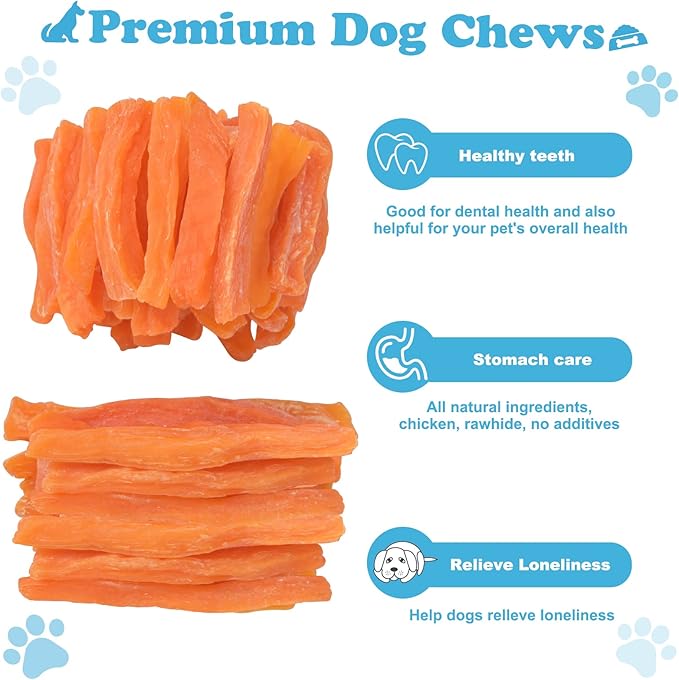 Sweet Potato Dog Treats no Rawhide for Small and Large Dog Sticks Puppy Training Snacks Grain Free 2lb