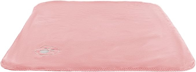 PETMAKER Waterproof Pet Blanket - 30x40-Inch Reversible Sherpa Fleece Throw Protects Couches, Cars, and Beds from Spills, Stains, and Fur (Pink)