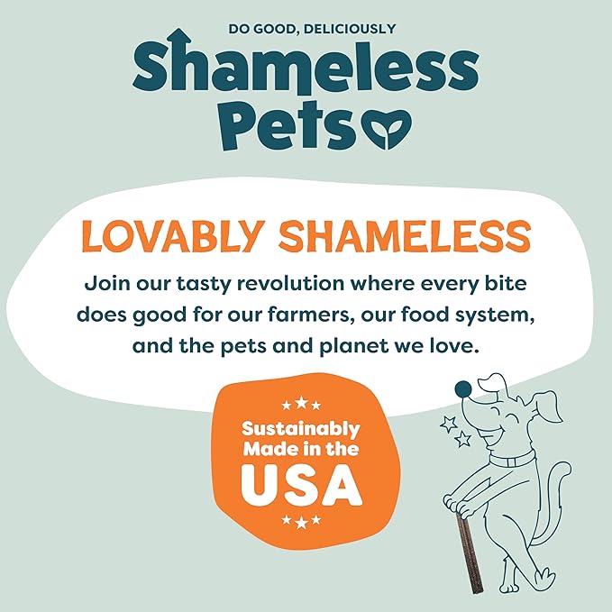 Shameless Pets Dental Treats for Dogs, Variety (4-Pack) - Healthy Teeth Cleaning Sticks for Fresh Breath - Dog Bones Dental Chews Free from Grain, Corn & Soy