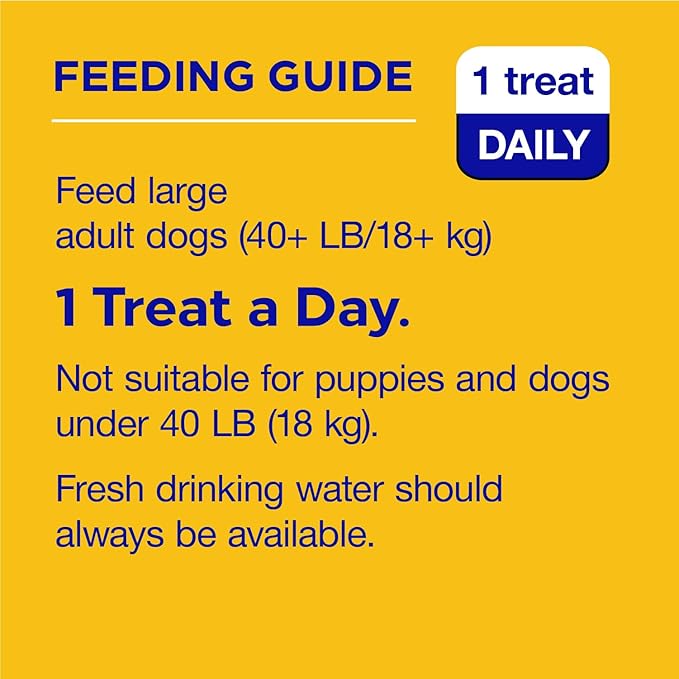 Pedigree Large Dog Dental Treats Beef Flavor Dental Bones, 62.4 oz. Multipack (72 Treats)