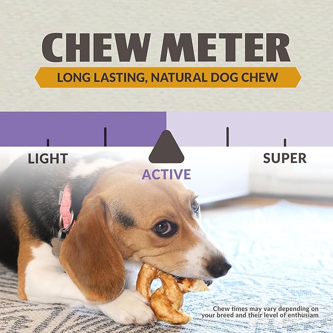 Collagen Chews for Dogs Pretzels (3 Pack, Real Duck) - Highly Digestable and Long Lasting Dog Chew or Treat for All Dog Breeds