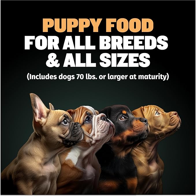 Bully Max Wet Puppy Food - Instant Fresh Dehydrated High Protein Soft Dog Food with Chicken - Healthy Growth for Small & Large Breed - 20 Dry Dog Food Pounds (Makes 55 lbs. Wet Dog Food, 10 Pouches)