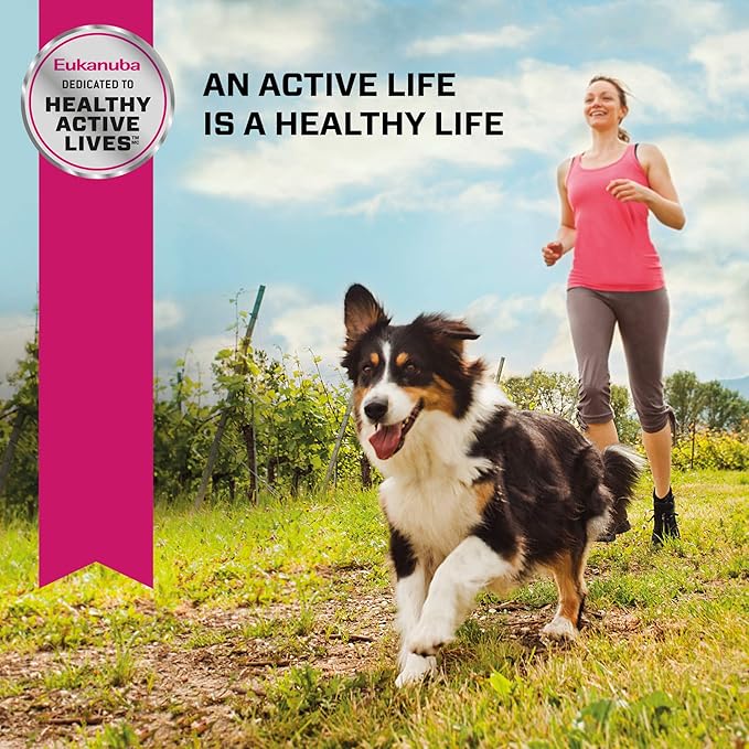 Eukanuba Adult Dry Medium Breed Dog Food, Dry Dog Food for Medium Dogs with Protein, DHA and Vitamins to Support a Healthy Lifestyle, 30 lb Bag