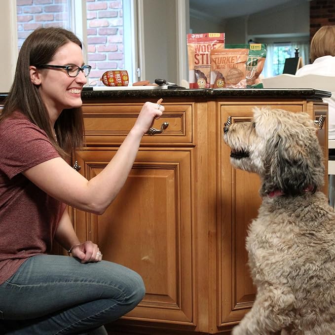 Happy Howie's Soft Meat Roll Treat - Soft Dog Food Beef Rolls, High Protein, Natural Ingredients, for All Dogs, Made in USA - Beef, 12 Oz (Pack of 1)