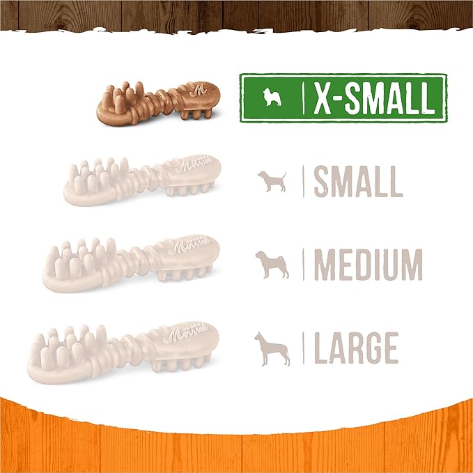 Merrick Fresh Kisses Natural Dental Chews, Treats Infused with Pumpkin and Cinnamon for Tiny Dogs 5-15 Lbs - 9 oz. Pouch